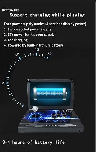 Miniatura 5 de 30000 en 1 Consola de juegos Arcade portátil Pantalla HD de 14 pulgadas Caja de Pandoras de un solo jugador 70S, máquina de videojuegos retro
