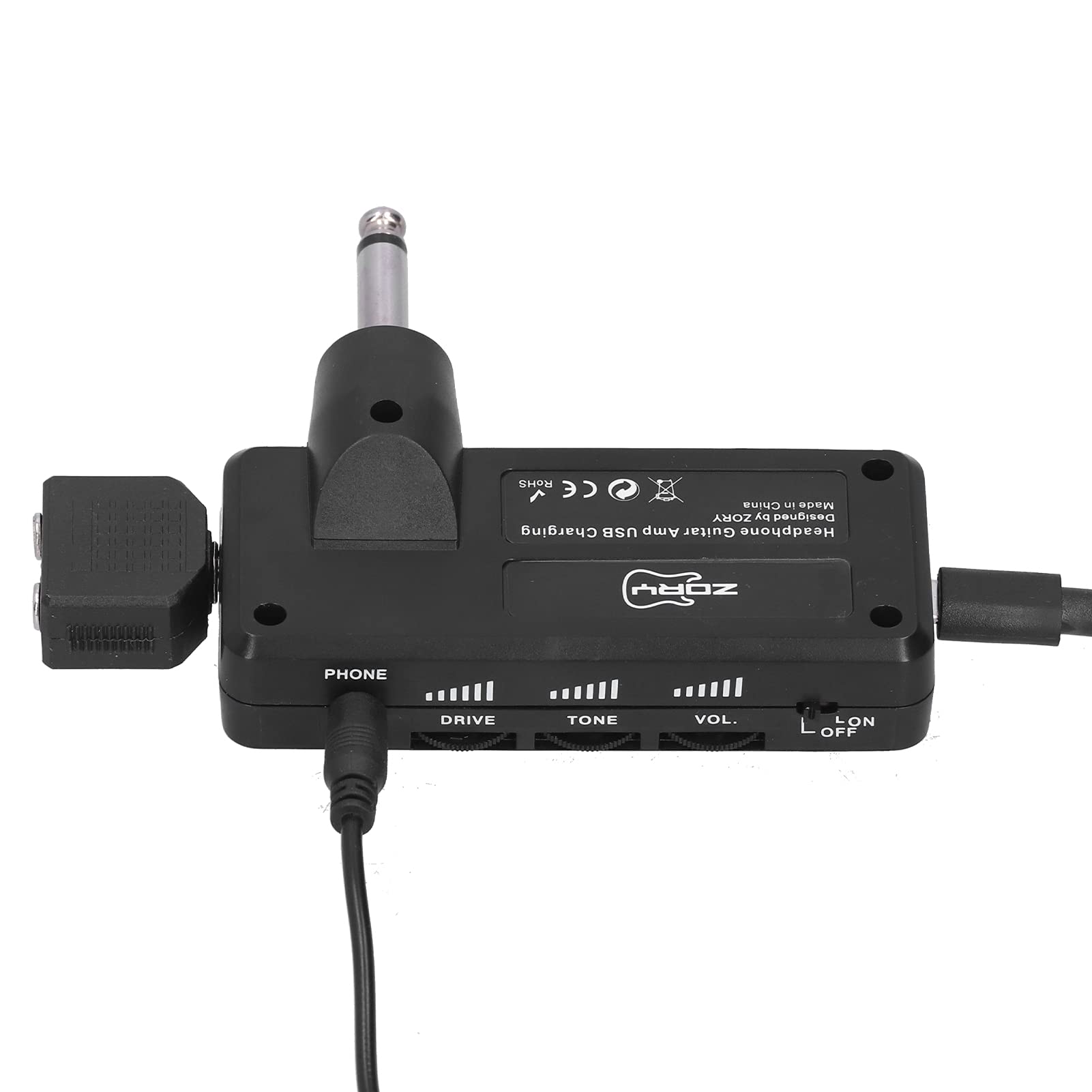 Amplificador de Guitarra, Guitarra Eléctrica, bajo, Amplificador de Auriculares, Adaptador de Cable de Audio, Carga USB, Accesorios de Guitarra, Amplificador de Guitarra, Mini