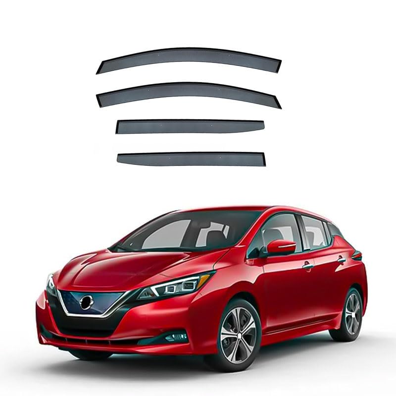 Deflectores de aire para Nissan Leaf ZE1 2018-2025: juego de 4 piezas contra lluvia y sol