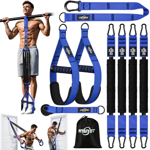 NTIUYOT Pull Up Assistance Bands, Heavy Duty Resistance Band with Handle, Pull Up Bar Assist Bands...