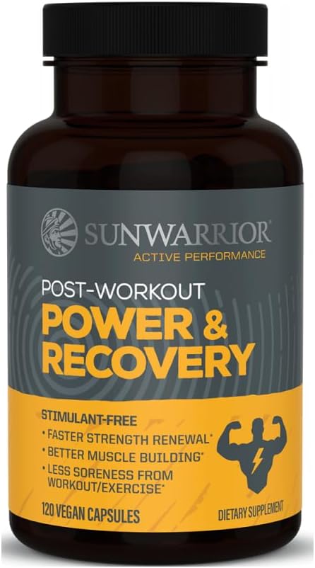 Sunwarrior Active Post Workout Power & Recovery Caps, 120 CT