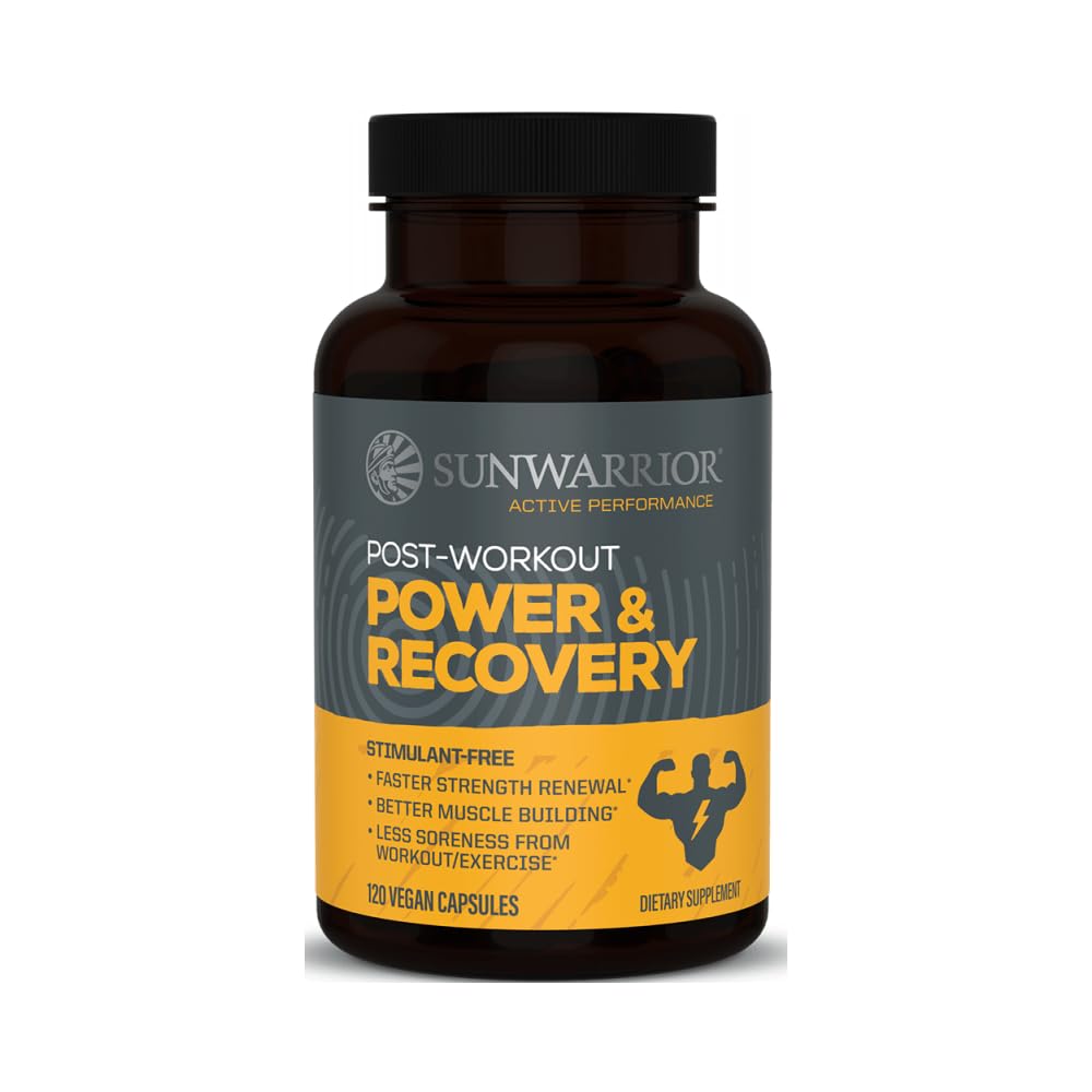 Sunwarrior Active Post Workout Power & Recovery Caps, 120 CT — Amazon image 4