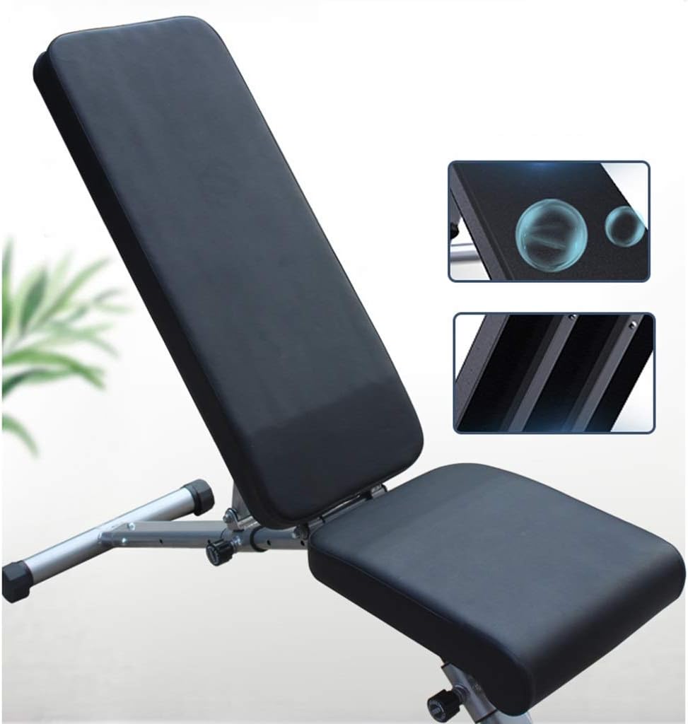 Weight Bench Foldable Fitness Workout Flat Bench, Multi-Purpose Full Body Bench Press Sit-up Dumbbell Strength Board