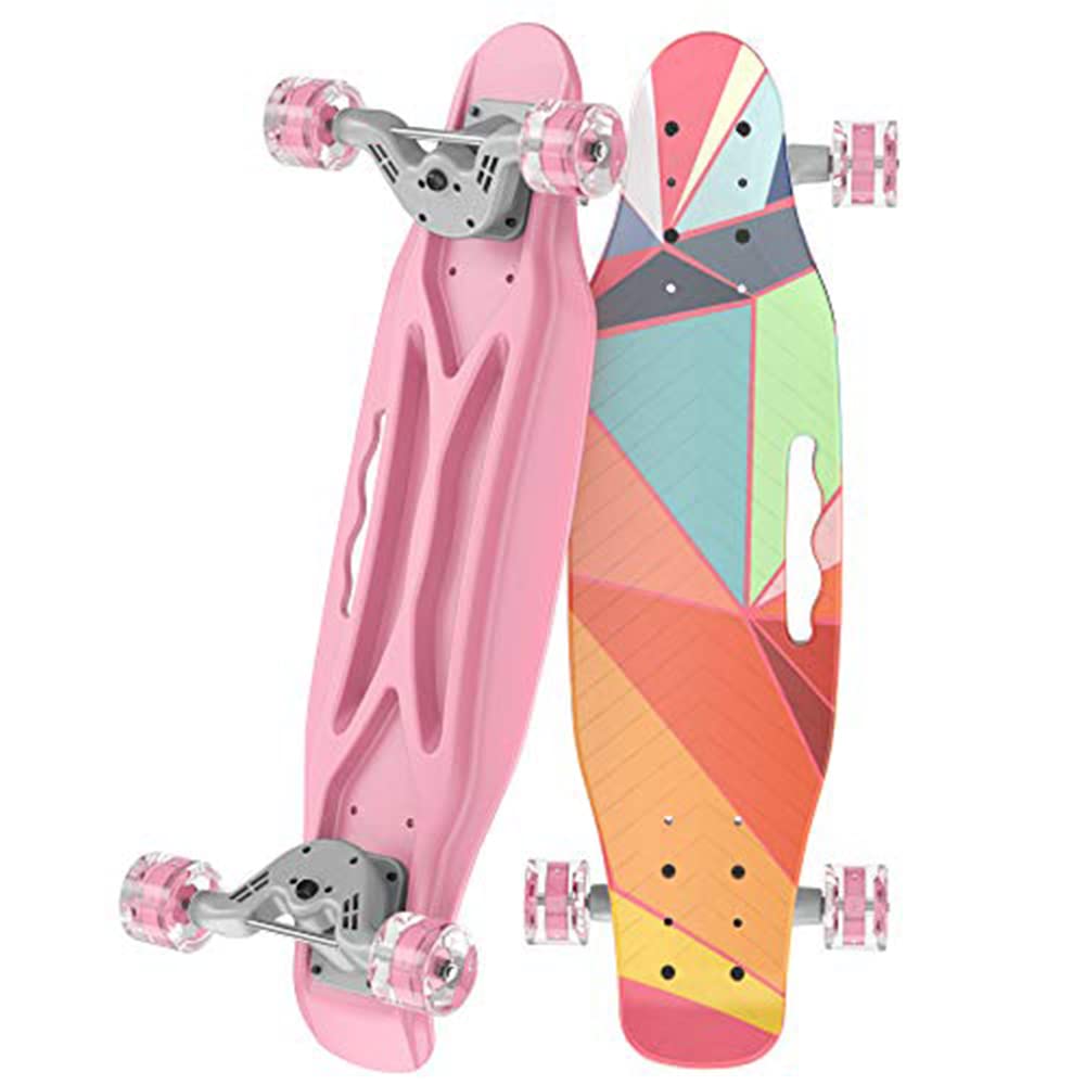 BELANITAS 23.2” Mini Penny Board for Kids, Skateboard with Bendable Deck for Toddlers, Cruiser Board for Youth Beginners,Green