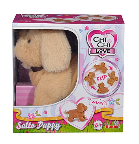 Simba 105893239 - Chichi Love Salto Puppy, läuft, bellt und Macht Überschläge, 20cm, ab 3 Jahre
