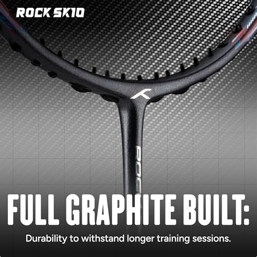 Image of Hundred Rock SK 10 Strung Badminton Racket with Full Cover