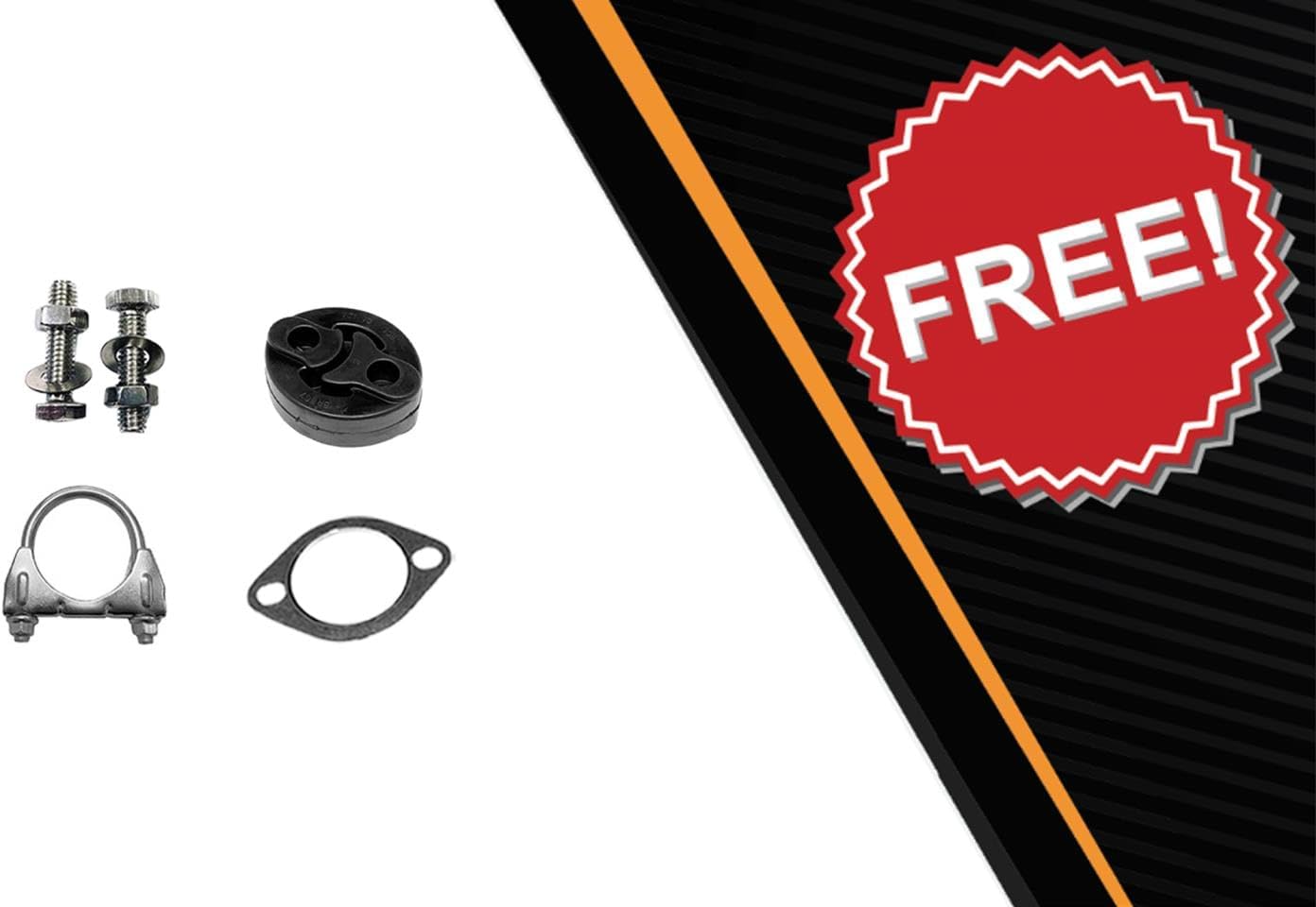 Exhaust Intermediate Pipe Compatible with Subaru Outback 2010-2019 2.5L | Stainless Steel | Northeastern Exhaust | Includes Gasket, Clamp, Hanger and Bolt Kit | Direct-Fit Replacement