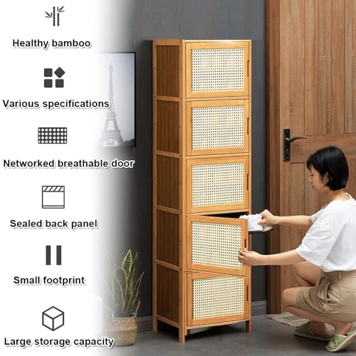 Meuble à chaussures pour entrée à 6 niveaux - Étagère de rangement compacte - 6