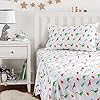 Amazon Basics Kid's Soft Easy-Wash Lightweight Microfiber 3-Piece Sheet Set, Twin, Multi-Color Dinosaurs, Animal Print #5