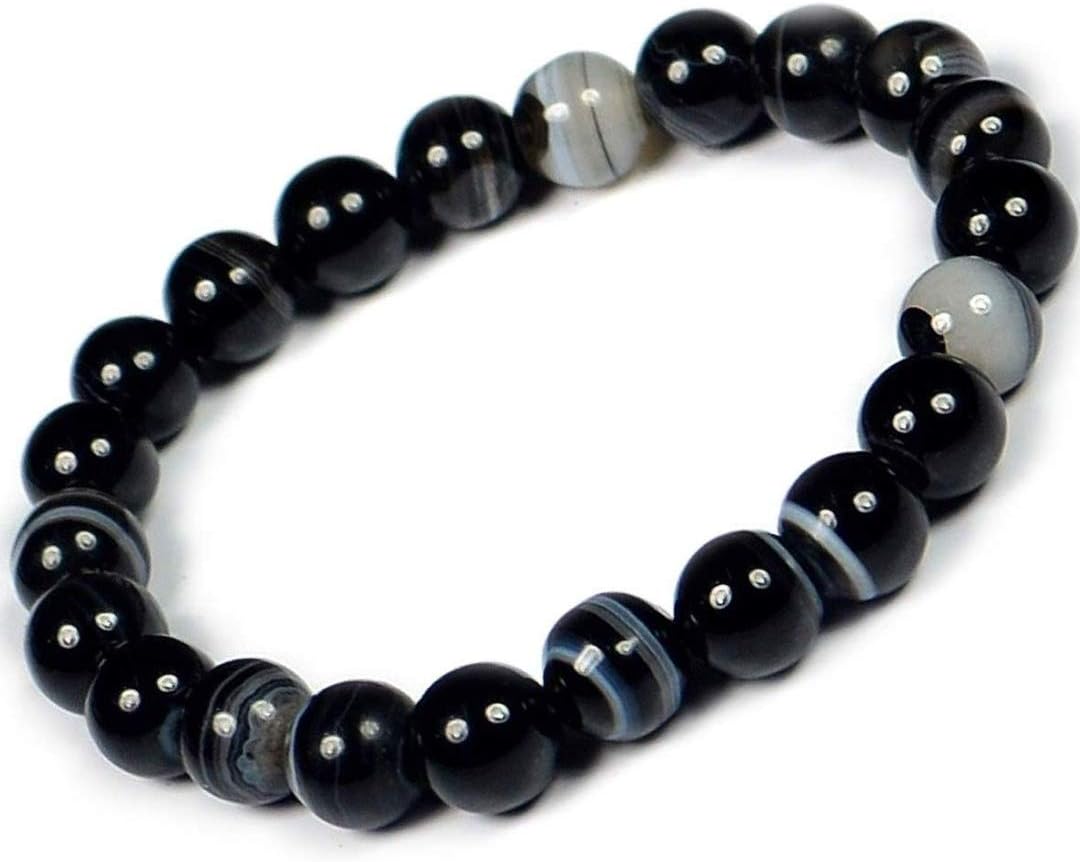 Original Sulemani Stone Beads Wrist Bracelet - AAA Astronomy Jewelry - Natural Healing Stone for Reiki, Crystal Healing, Numerology -Authentic