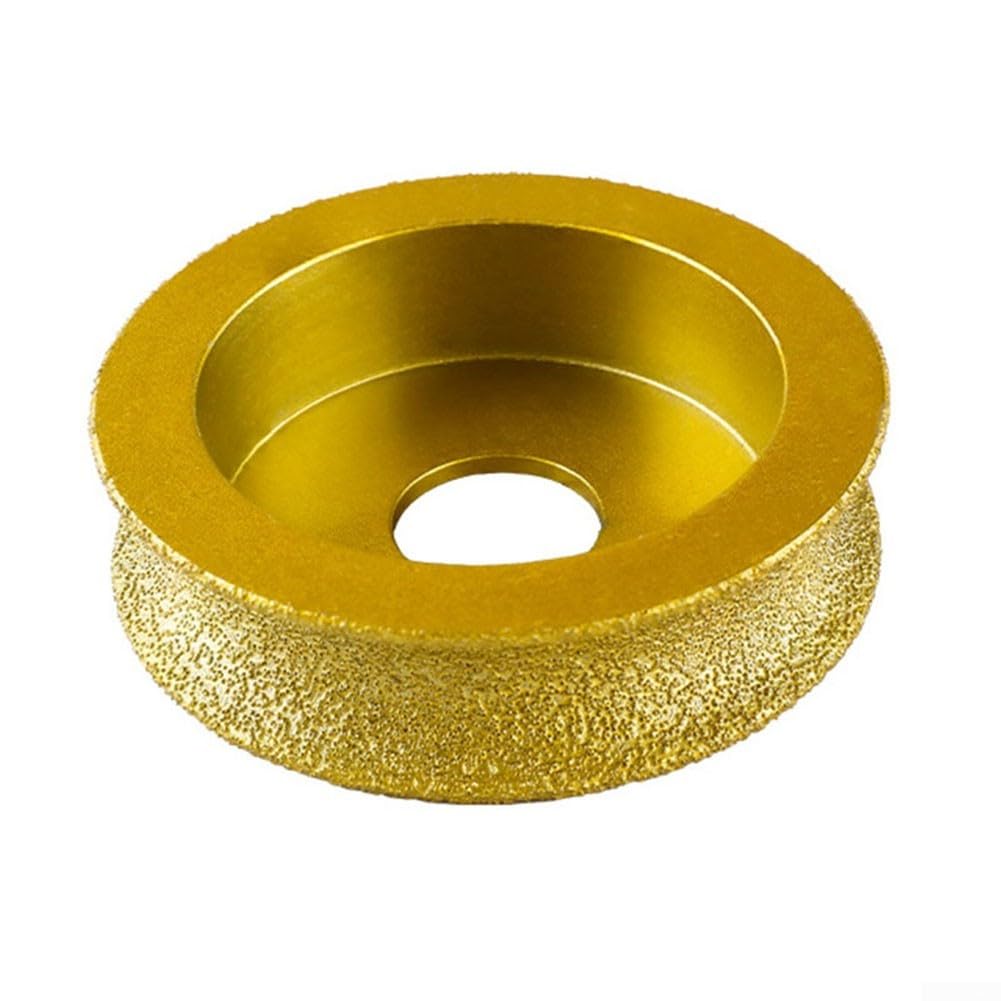 Mola a testa tonda brasata sottovuoto 74 x 20 mm per l'uso su superfici dure in pietra e vetro in lavori di costruzione (15 mm)
