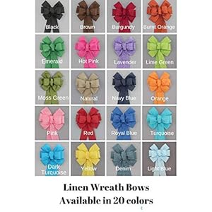 Royal Blue Rustic Wreath Bow - Hanukkah Bow by Package Perfect Bows - Made in USA (8 inch bow) Royal Blue Rustic Wreath Bow Hanukkah Bow by Package Perfect Bows Made in USA 8 inch bow