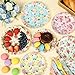 Tea Party Plates and Napkins Floral Vintage Paper Plates Tea Party themed Supplies Disposable Tableware Set Spring Rose Flowers Table Decorations for Princess Birthday Wedding Garden Bridal Shower