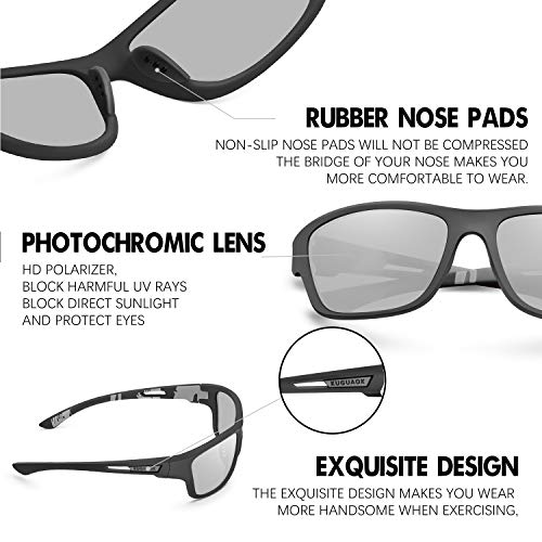 Kuguaok Polarized Sports Sunglasses For Men Driving Cycling Fishing Sun Glasses 100% Uv Protection Goggles #TOP5