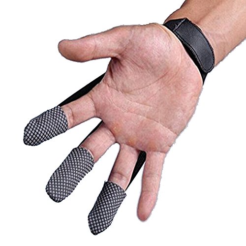 image for Teanfa Archery 3 Finger Guard Shoot Gloves Arrow Bow Hunting Shooting 
