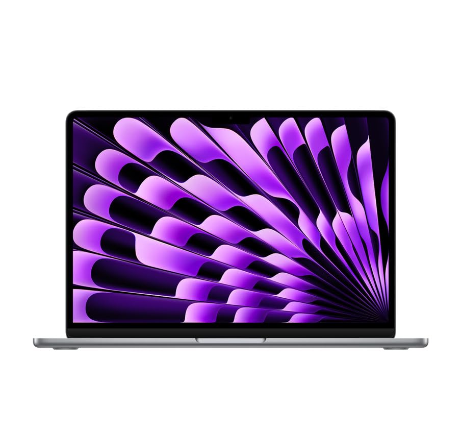 2024 Apple MacBook Air avec une puce Apple M3 avec 8CPU & 8GPU (13-pouces, 8 Go RAM, 256 Go SSD Stockage) (AZERTY French) Gris Sidéral (Reconditionné)