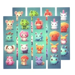 for Anxiety Relief and Focus, 8 Sensory Strips, Bumpy Texture, Cuties, Tactile Fidget S7