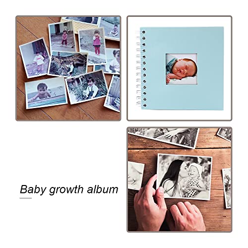 Photo Album Front Cover Window Baby Growing Album Coil Design Scrapbook Album For Baby Growth Commemoration #TOP6