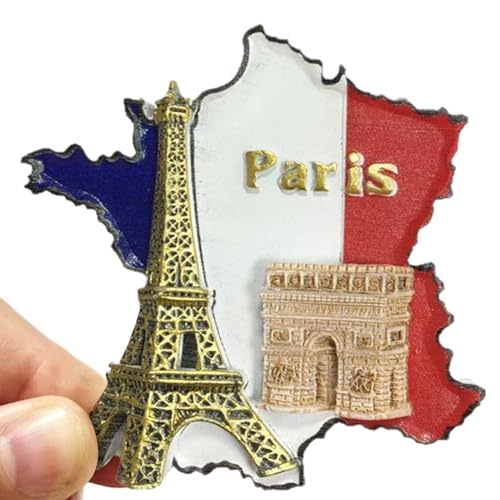 qokeeu Imanes Fuerte para | Imanes Decorativos 3D Bandera Francia para Frigorífico | Accesorios De Cocina Decoraciones Esteticas para El Hogar Dormitorio Despensa Estudio Habitacion Archivador