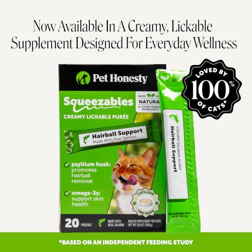 Image of Cat Hairball Remedy Treats - Dual Texture Crunchy Creamy Hairball Treatment for Cats, Furball Relief Control Supplement with Fiber, Fish Oil for Indoor Cats Skin Coat Digestion (30-Day Supply)