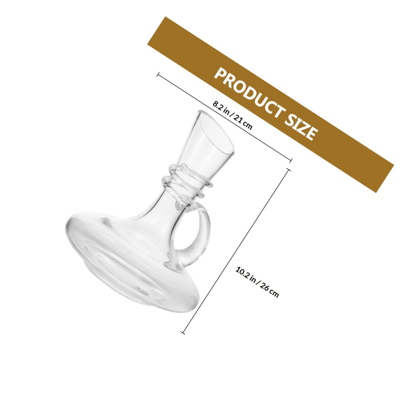 Cabilock 1pezzi Decanter per Vino in Cristallo Caraffa per Vino Vetro Versatore per Design Elegante