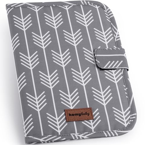 HOMYBABY® Porta-documentos para bebé - Porta documentos coisas para bebés - Necesser bebé recém-nascido - presente para bebé, organizador para cartões, passaportes, livro de família (Arrows)