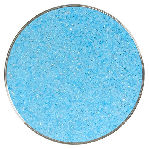 Turquoise Blue Opalescent Medium Frit - 8oz - 96COE - Made from System 96 Glass