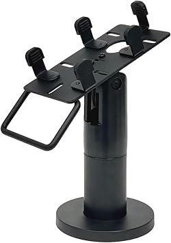 Cash Register POS Machine Stand, Swivels and Adjustable Tilt Stand, Credit Card POS Terminals Machine Holder Rack, Countertop Payment Card Display Rack, for Retail Stores, Restaurant