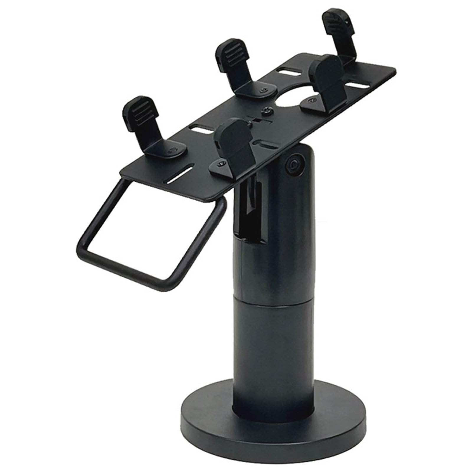 Supporto per staffa di visualizzazione per macchine POS Terminali per schede regolabili per negozi al dettaglio con canali via cavo nascosti Montaggio Pos