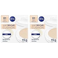 NIVEA Q10 Plus Anti-Age 3in1 Skin Care Cushion 15ml, Crema colorata viso idratante e anti