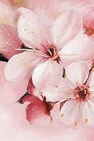 Cherry Blossoms Journal: (6 x 9 Small)(Dot Grid) Blank Journal Notebook Organizer Planner Sketchbook Gratitude Diary Pocket Size Beautiful Pink White Flowers Watercolor Spring Floral Design 1722388390 Book Cover