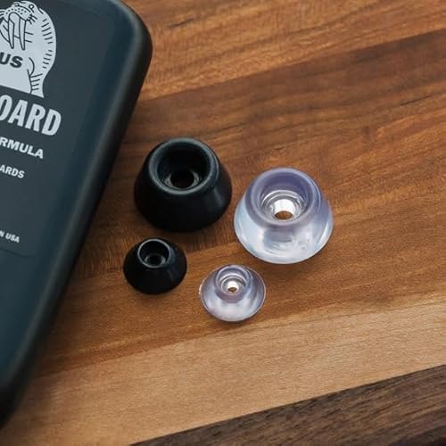 WALRUS OIL - Cutting Board Feet, Rubber Bumper Protectors with Stainless Screws (Black, 1\") 8-Pack