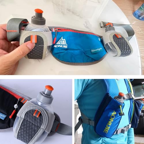 Image of Azarxis Running Water Bottles Flask BPA Free Leakproof Hydration Vest Packs Waist Belt Replacement for Triathlon Marathon Hiking Cycling Climbing Runner