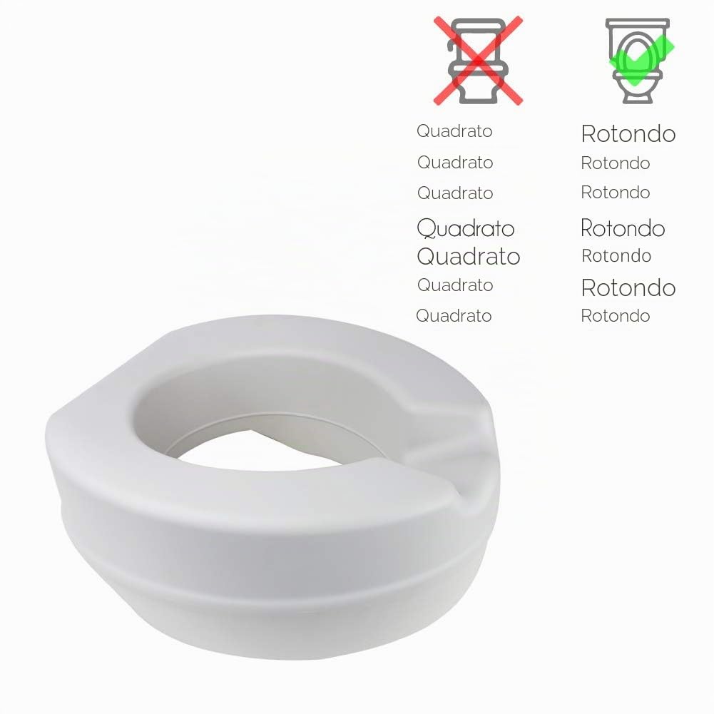 Queraló - Rialzo WC senza coperchio, 1 unità