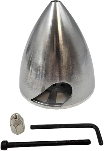 Miniatura 3 de Hélice de metal giratorio de diámetro 2.756 in-5.000 in CNC Plane Spinner para motor de gasolina DLE DLE20 DLE30 DLE55 DLE111 DLE222 RC Airplane