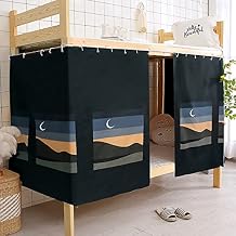 MioCloth Dormitory Room Lightproof Curtain for Dorm Bunk Bed Decorative Roomate Privacy Cover Canopy Photo Background Decor Backdrop Blackout Curtain