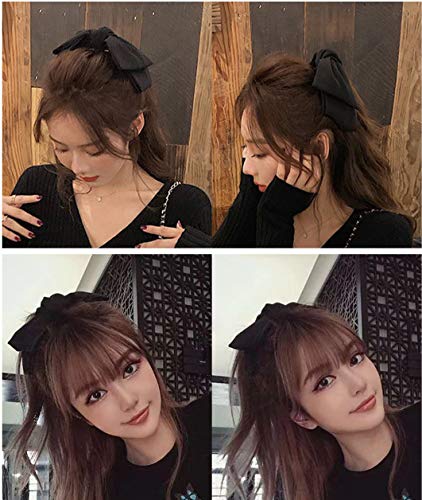 Arcos de cabelo grandes para mulheres, meninas, grampos de cabelo para pentear presilhas francesas c