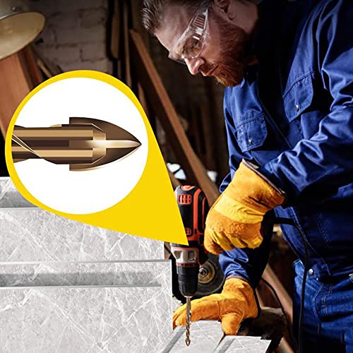 Jogos de Broca 3-12mm Hexagonal Cruzada (Dourado)