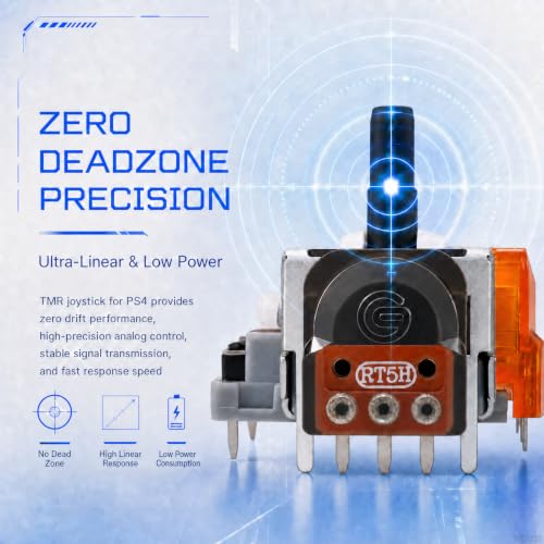 Image of WCDZSU 4 Pcs TMR Joysticks Replacement for DualShock PS4 Controller