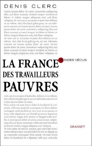 La France des travailleurs pauvres (essai français) PDF