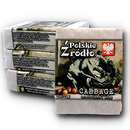 Poland Gift | Cabbage Soap | 6oz Cold Process Soap Bar | Polski Polish (1 bar)