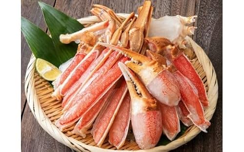 生ずわい蟹 1kg( ハーフポーション 「 カット済み 」 ) 足 ポーション むき身 しゃぶしゃぶ 鍋 海鮮 BBQ バーベキュー 簡単調理 冷凍