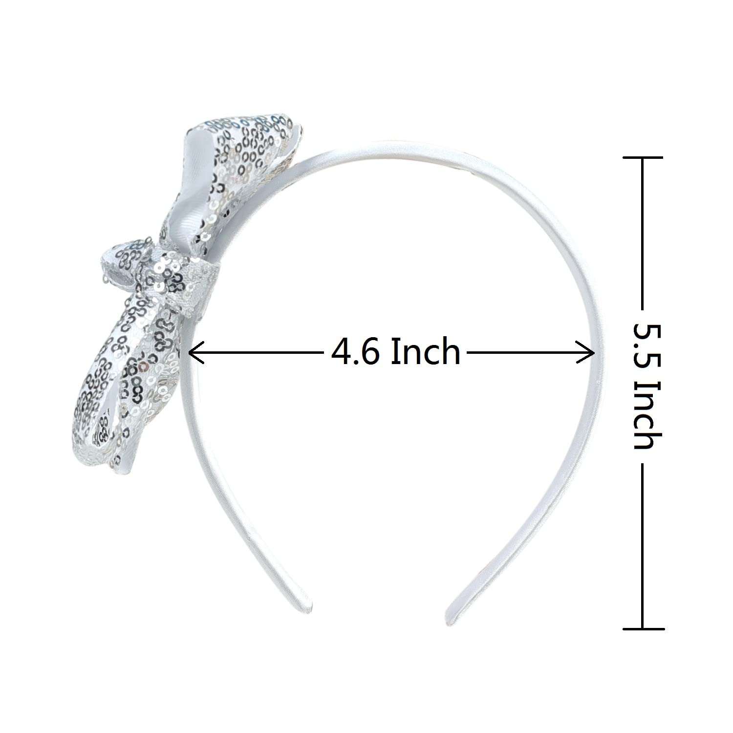 NWT ⚜️?⚜️ Sunday State Silver Bow Headband Silver Bow Sequin Headband- Sequin Bow Headband- Silver  main image 4