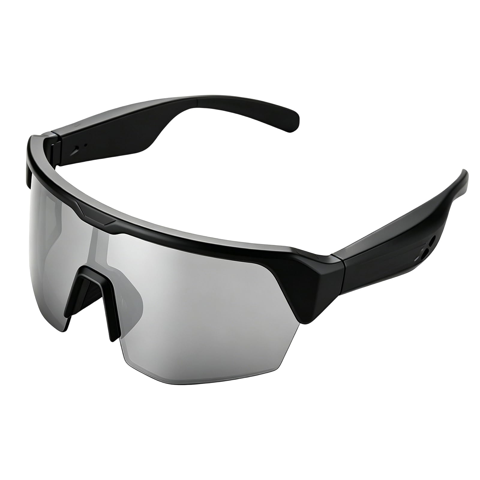 Occhiali da Ciclismo Intelligenti con Bluetooth, Stereo Senza Fili Audio, Occhiali da Sci, Cancellazione del Rumore, Protezione UV, Navigazione Vocale, Adatti per Alpinismo, Sciare e Corsa