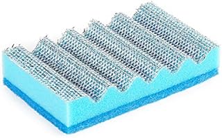 Beldray LA080530EU7 Large Rectangular Oven Grill Abrasive Kitchen Scourer Scrubber, Remove Tough Stains & Baked On Grime, Anti-Scratch, Refresh BBQs and Baking Trays, Grey/Blue, 14,5 x 9 x 3,2 cm