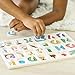 Melissa & Doug Lift & See Alphabet Wooden Peg Puzzle (26 pcs) - FSC Certified