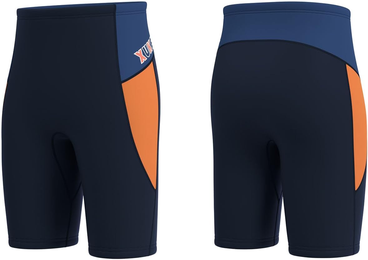 XUKER Neoprene Shorts Women Men, 3mm Wetsuit Pants for Water Sports Pool Swimming Snorkeling Floating Canoeing Aerobics