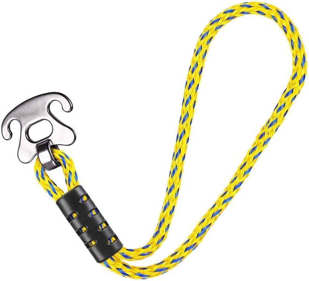 SELEWARE Heavy Duty Boat Tow Rope Water Skiing Rope Tow Rope Quick Connector for Tubing with Stainless Steel Connector