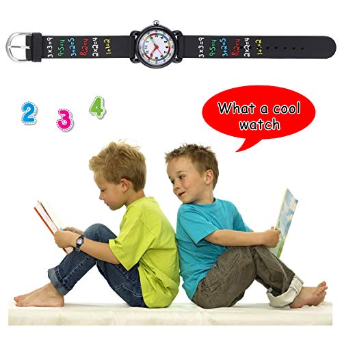 Image of Jewtme Cute Toddler Children Kids Watches Ages 3-8 Analog Time Teacher 3D Silicone Band Cartoon Watch for Little Girls Boys