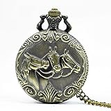 Vintage Taschenuhr mit einer Edelstahlkette Länge: 55-80 cm, verleihen Ihrem täglichen Leben und Ihrer Mode unbestreitbaren Stil und Klasse.